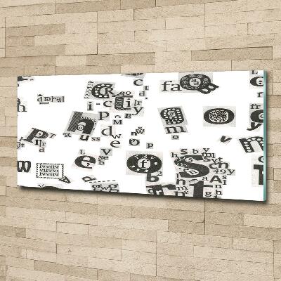 Foto glasbild Leserbriefe aus einer Zeitung