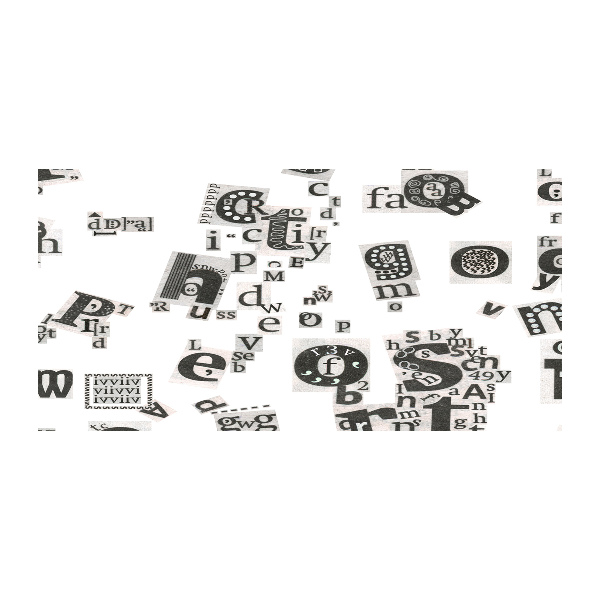 Foto glasbild Leserbriefe aus einer Zeitung