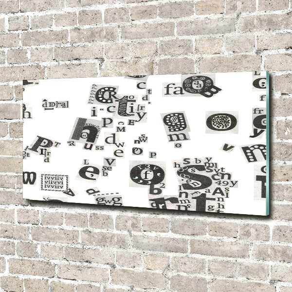 Foto glasbild Leserbriefe aus einer Zeitung