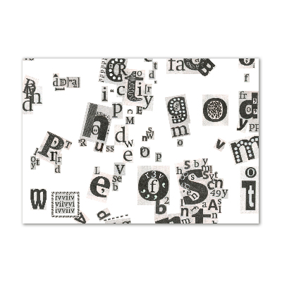 Foto glasbild Leserbriefe aus einer Zeitung