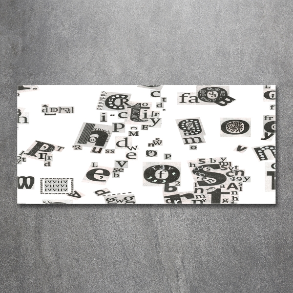 Foto glasbild Leserbriefe aus einer Zeitung