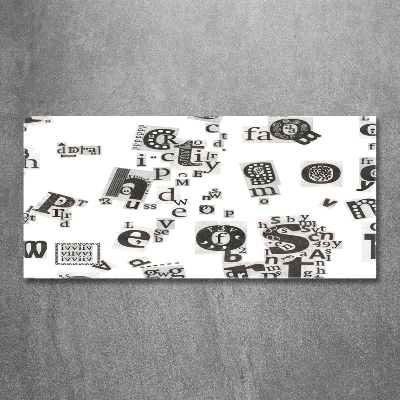 Foto glasbild Leserbriefe aus einer Zeitung