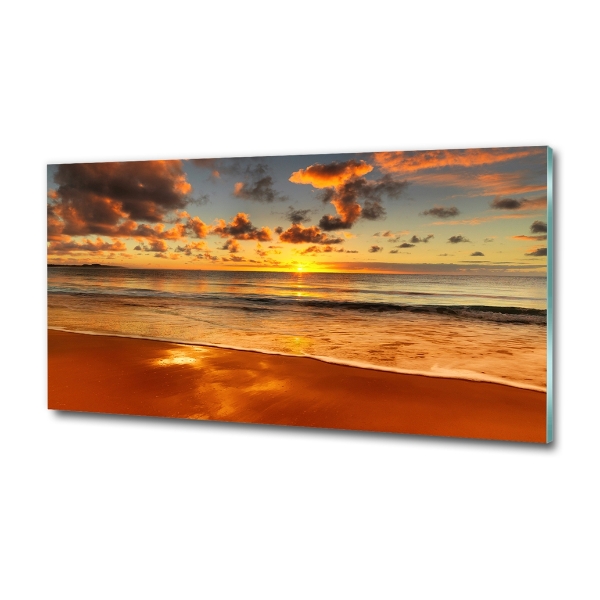 Bild auf glas Sunset Beach