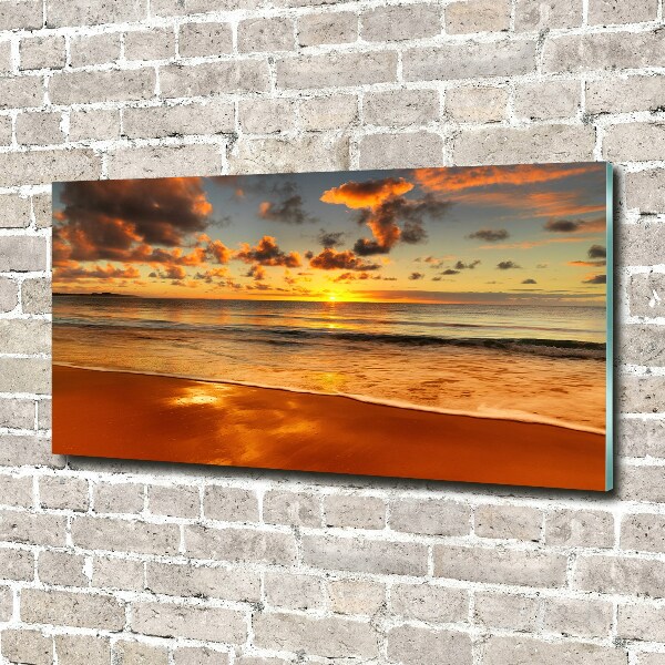 Bild auf glas Sunset Beach