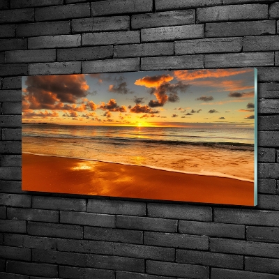 Bild auf glas Sunset Beach