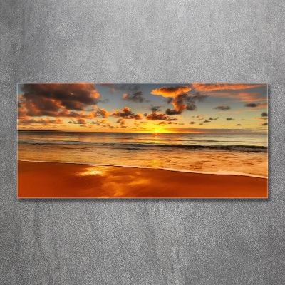 Bild auf glas Sunset Beach