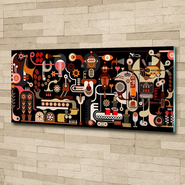 Bild auf glas Kaffeeproduktion