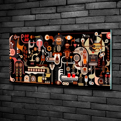 Bild auf glas Kaffeeproduktion