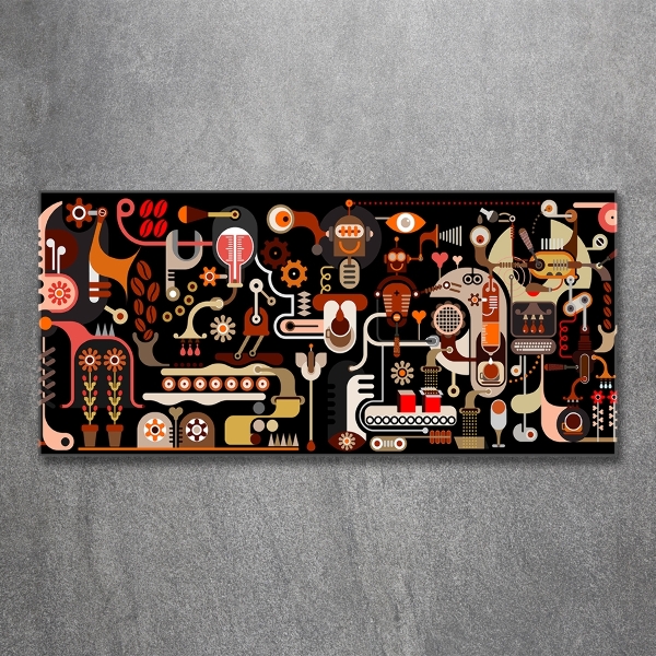 Bild auf glas Kaffeeproduktion