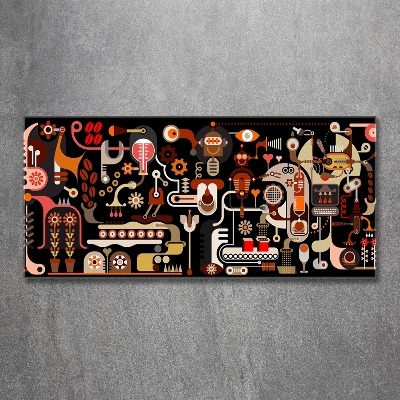 Bild auf glas Kaffeeproduktion