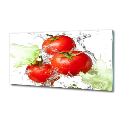 Foto glasbild Tomaten und Salat