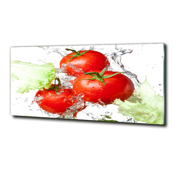 Foto glasbild Tomaten und Salat