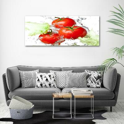 Foto glasbild Tomaten und Salat