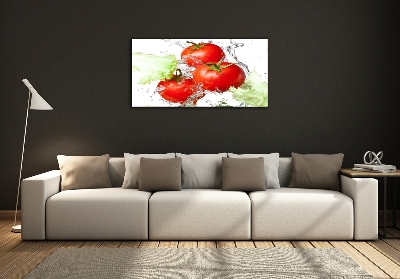 Foto glasbild Tomaten und Salat