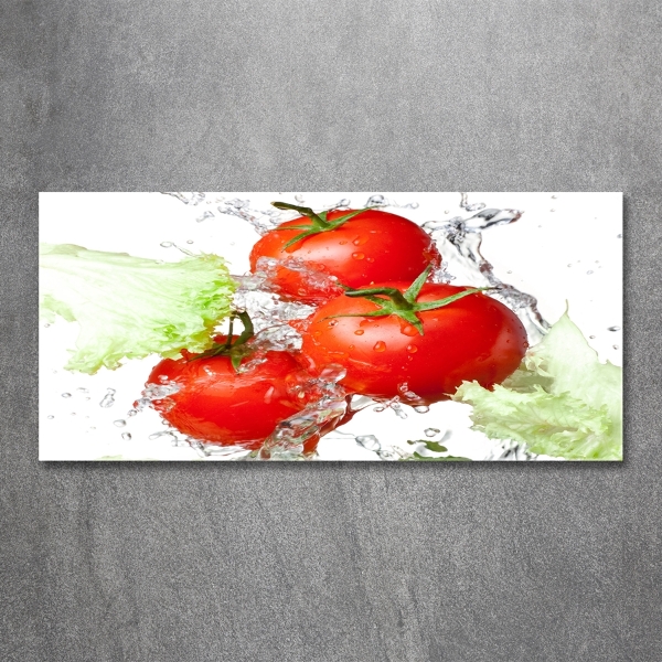 Foto glasbild Tomaten und Salat