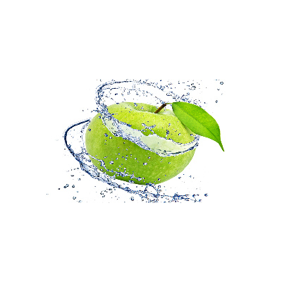 Foto glasbild Grüner Apfel