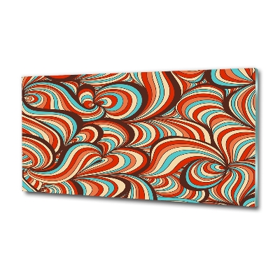 Glasbild Wirbelmuster