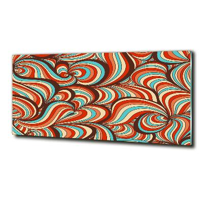 Glasbild Wirbelmuster