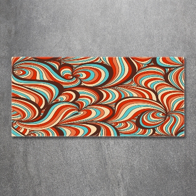 Glasbild Wirbelmuster