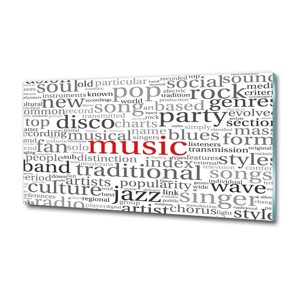 Bild auf glas Musikgenres