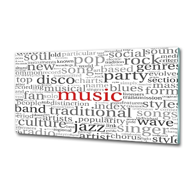 Bild auf glas Musikgenres