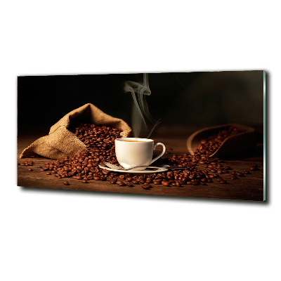 Foto glasbild Kaffee in einer Tasse