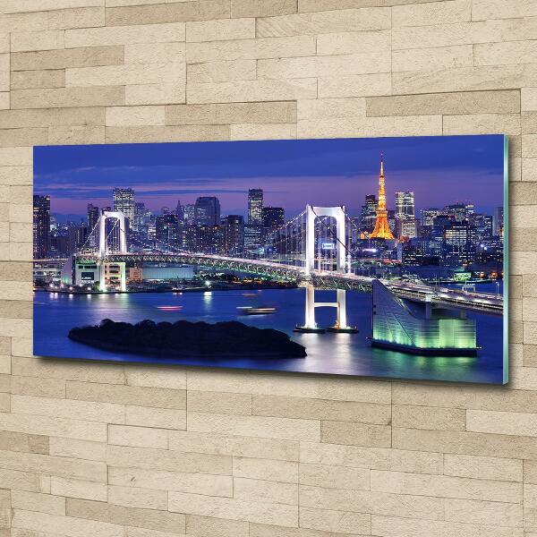 Glasbild Tokio-Brücke