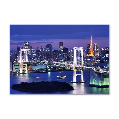Glasbild Tokio-Brücke