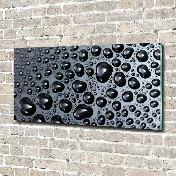 Glasbild Wassertropfen