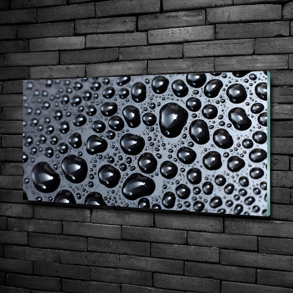 Glasbild Wassertropfen