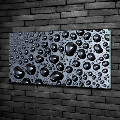 Glasbild Wassertropfen