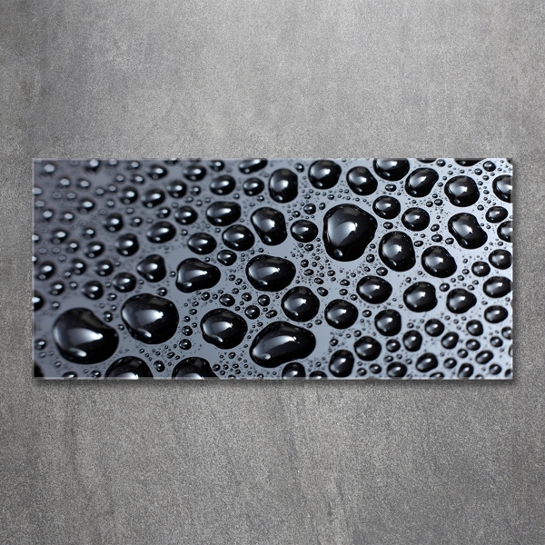 Glasbild Wassertropfen