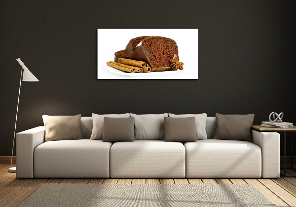 Glasbild Lebkuchen und Vanille