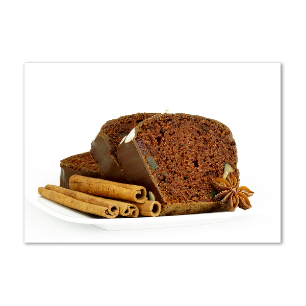 Glasbild Lebkuchen und Vanille