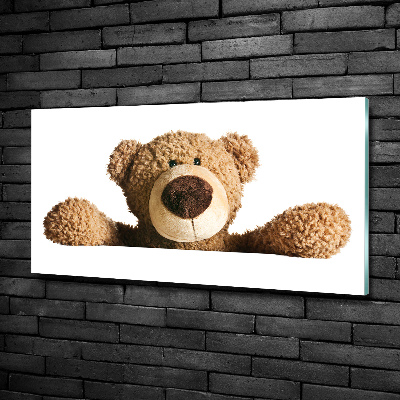 Foto glasbild Teddybär