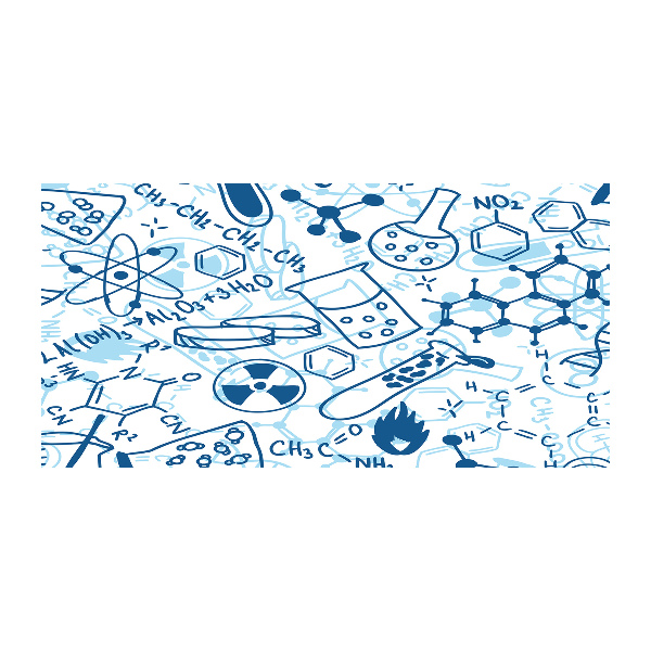 Glasbild Hintergrund in Chemie