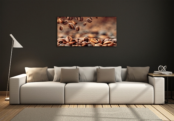 Bild auf glas Kaffeebohnen