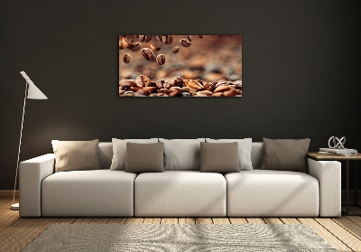 Bild auf glas Kaffeebohnen