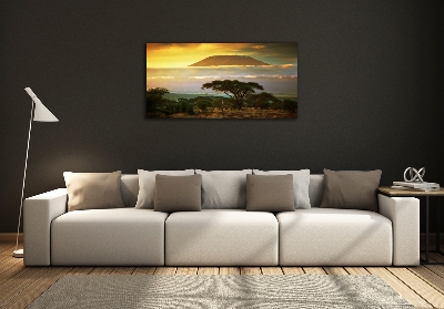 Glasbild Kilimandscharo, Kenia
