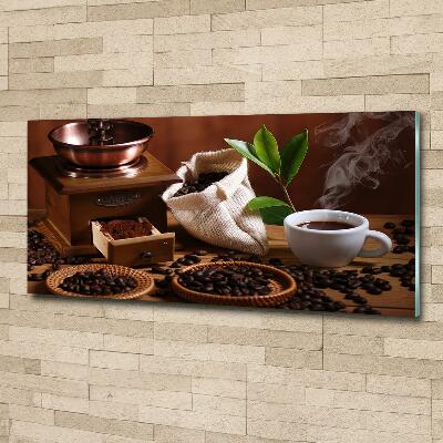 Glasbild Eine Tasse Espresso