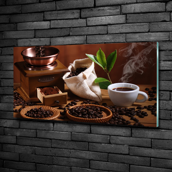 Glasbild Eine Tasse Espresso