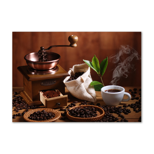 Glasbild Eine Tasse Espresso