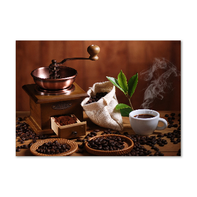 Glasbild Eine Tasse Espresso