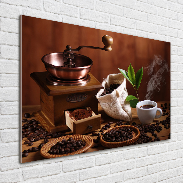 Glasbild Eine Tasse Espresso