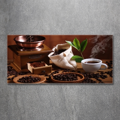 Glasbild Eine Tasse Espresso