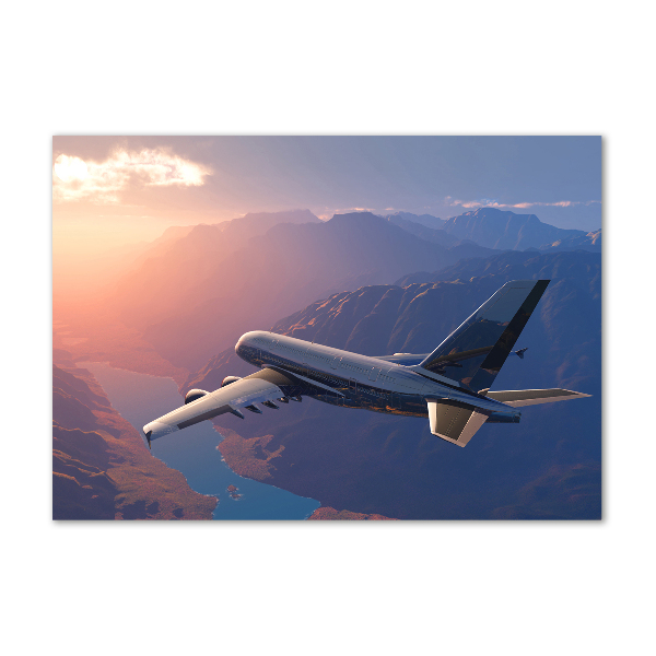 Glasbild Flugzeug