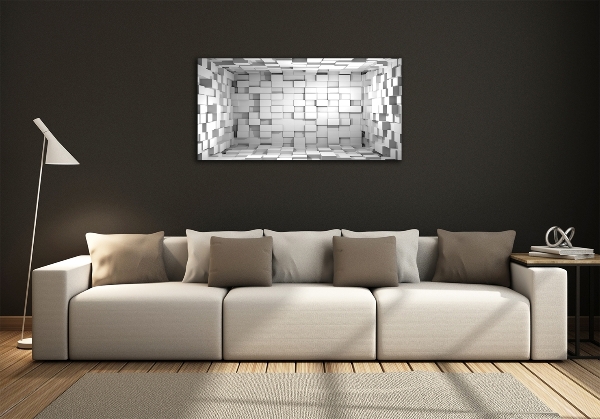 Foto glasbild Würfel