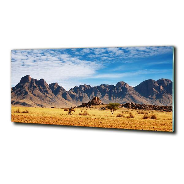 Glasbild Felsen in Namibia