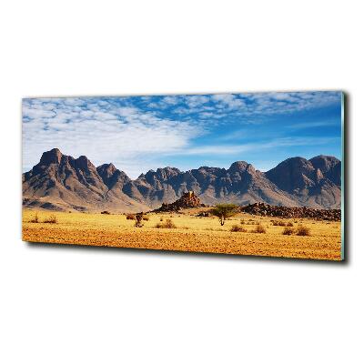 Glasbild Felsen in Namibia