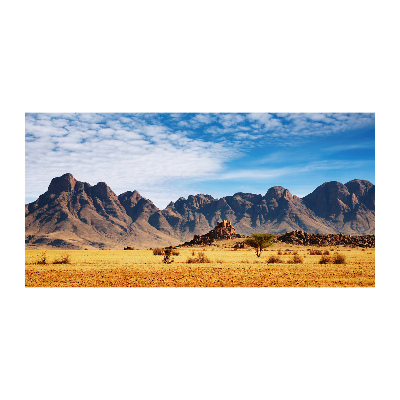 Glasbild Felsen in Namibia
